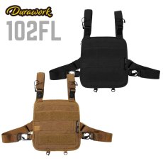 画像1: DURAWORK デュラワーク チェストパネル FIDLOCK Dura102(FID) BLK/BRW CORDURA コーデユラ クイックリリースバックル (1)