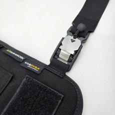 画像4: DURAWORK デュラワーク チェストパネル FIDLOCK Dura102(FID) BLK/BRW CORDURA コーデユラ クイックリリースバックル (4)