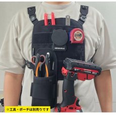 画像4: デュラワーク durawork コーデュラ CORDURA チェストパネル DURAFLEX 黒 ブラウン BLK BRW 102DF (4)