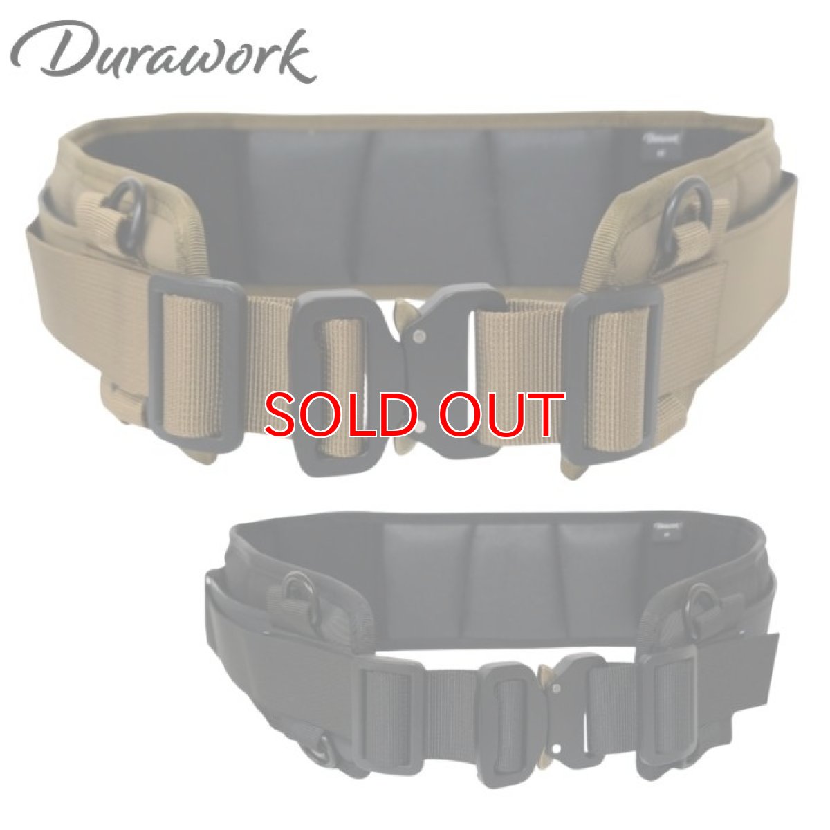 画像1: デュラワーク durawork コーデュラ CORDURA デュラベルト S M L ブラック ブラウン 103 (1)
