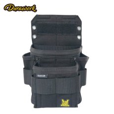 画像2: DURAWORK デュラワーク メインポーチ（DUKAN） Dura201 BLK/BRW 腰袋 ツールポーチ (2)