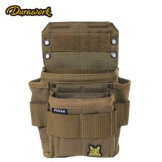 画像3: DURAWORK デュラワーク メインポーチ（DUKAN） Dura201 BLK/BRW 腰袋 ツールポーチ (3)