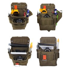 画像4: DURAWORK デュラワーク メインポーチ（DUKAN） Dura201 BLK/BRW 腰袋 ツールポーチ (4)