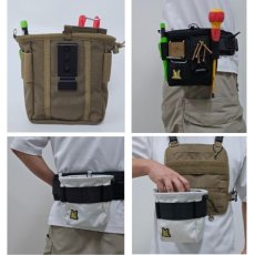 画像3: デュラワーク durawork コーデュラ CORDURA ビッグマウスポーチ 背面クリップ 203 (3)