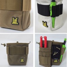 画像2: デュラワーク durawork コーデュラ CORDURA ビッグマウスポーチ 背面クリップ 203 (2)