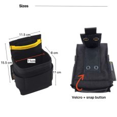 画像8: DURAWORK デュラワーク テープメジャーポーチ Dura204 BLK/BRW 腰袋 ツールポーチ (8)