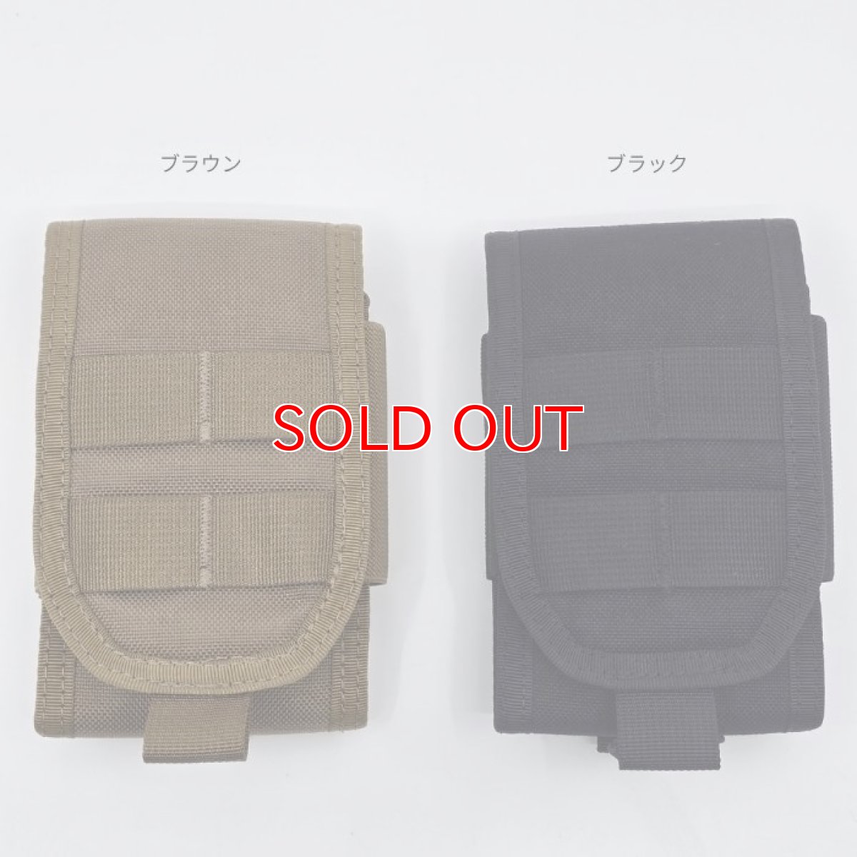画像2: デュラワーク durawork コーデュラ CORDURA スマホポーチ 小型ポーチ モバイルポーチ (S) 黒 ブラウン BLK BRW 401 (2)
