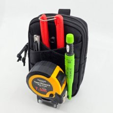 画像2: デュラワーク durawork コーデュラ CORDURA スマホポーチ ポーチ モバイルポーチ (L) 黒 ブラウン BLK BRW 402 (2)