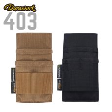 画像1: DURAWORK デュラワーク ポケットポーチ Dura403 BLK/BRW 腰袋 ツールポーチ (1)