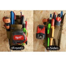 画像5: DURAWORK デュラワーク ゴラエポーチ Dura407 BLK/BRW 腰袋 ツールポーチ (5)