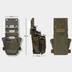 画像5: デュラワーク durawork コーデュラ CORDURA シャークポーチ SANG-O ブラック ブラウン 410 (5)