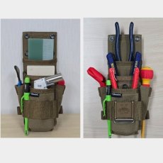 画像2: デュラワーク durawork コーデュラ CORDURA シャークポーチ SANG-O ブラック ブラウン 410 (2)