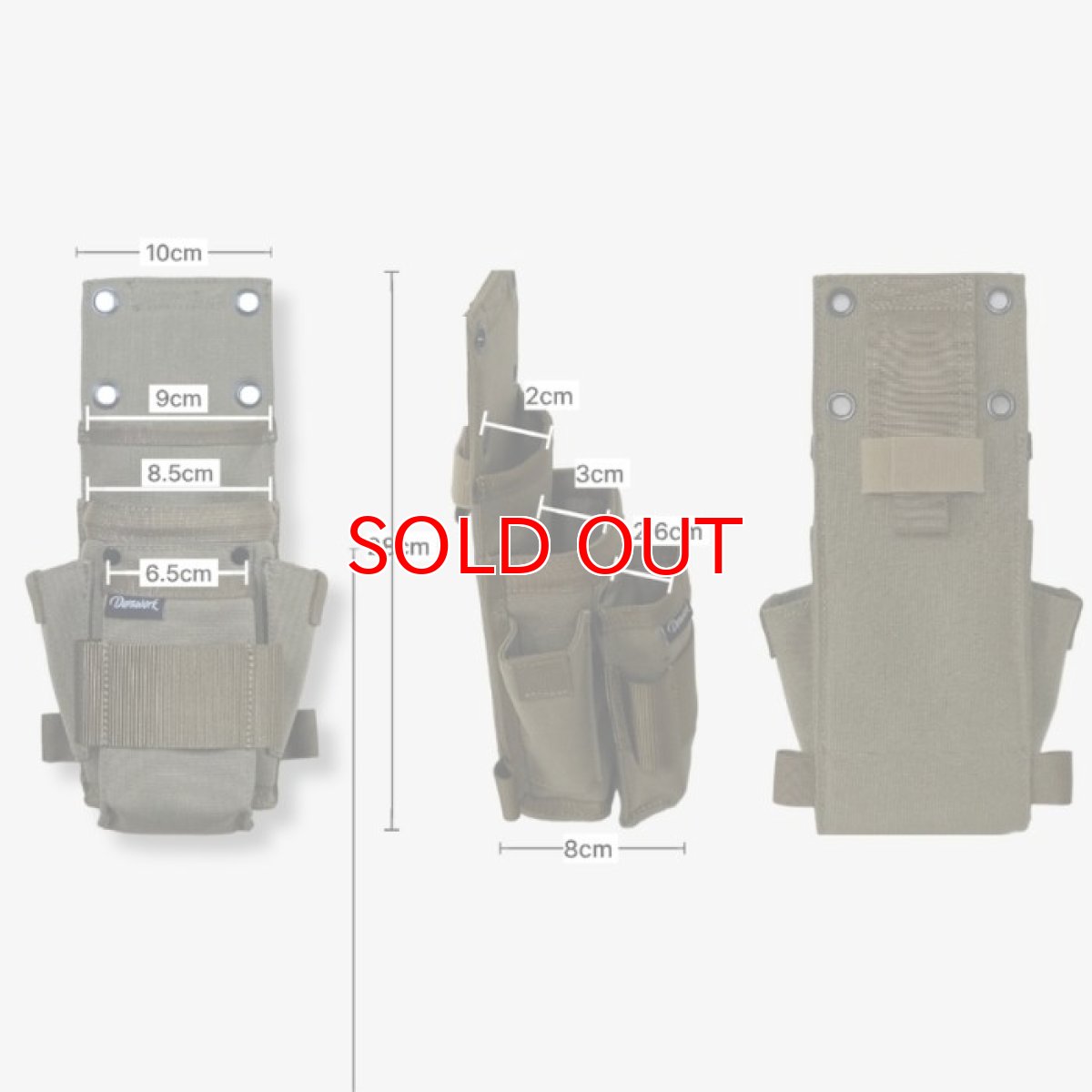 画像5: デュラワーク durawork コーデュラ CORDURA ベイビーシャークポーチ Baby SANG-O ブラック ブラウン 412 (5)
