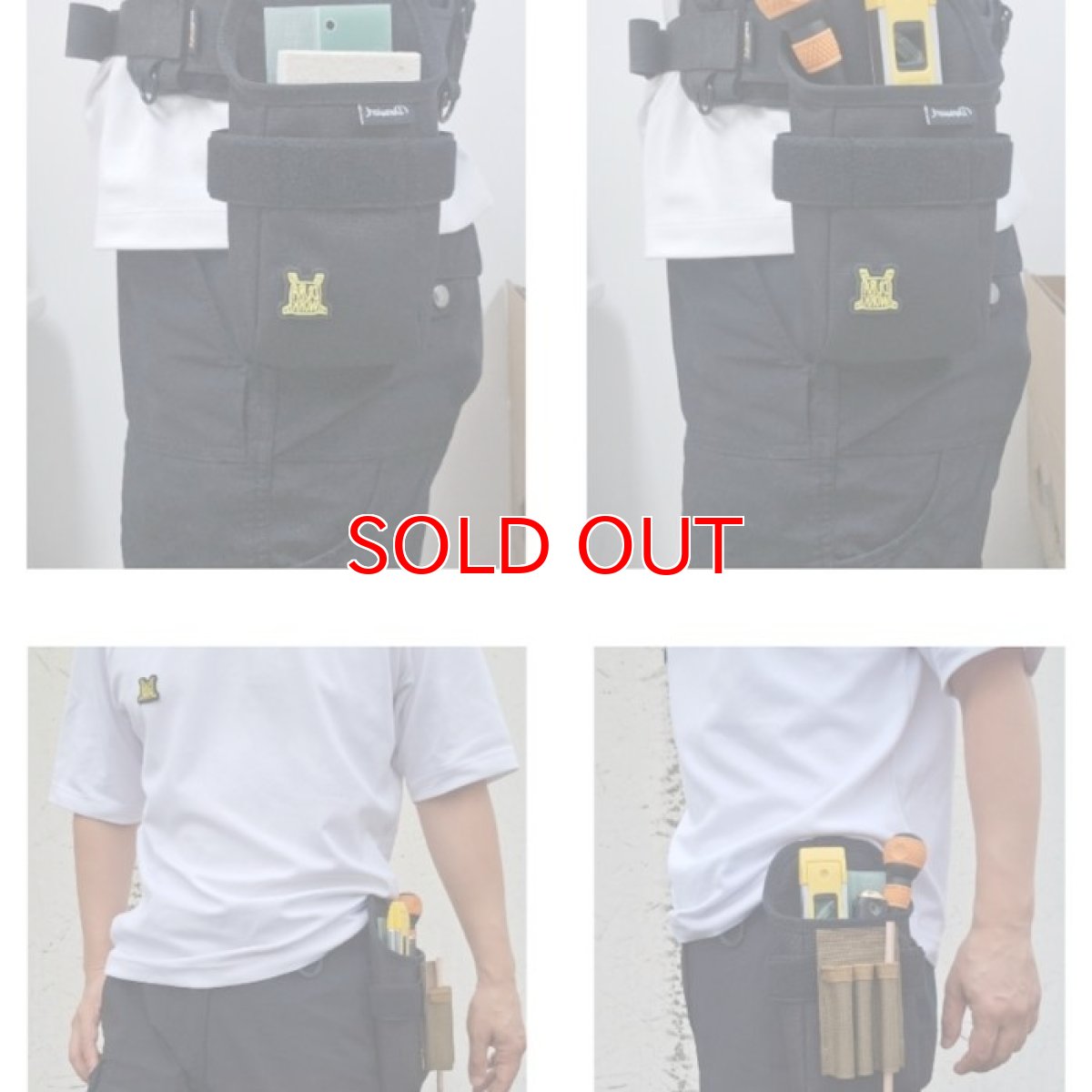 画像5: デュラワーク durawork コーデュラ CORDURA ミニクイックドロップポーチ 背面クリップ TOOKDAM mini ブラック ブラウン 413 (5)