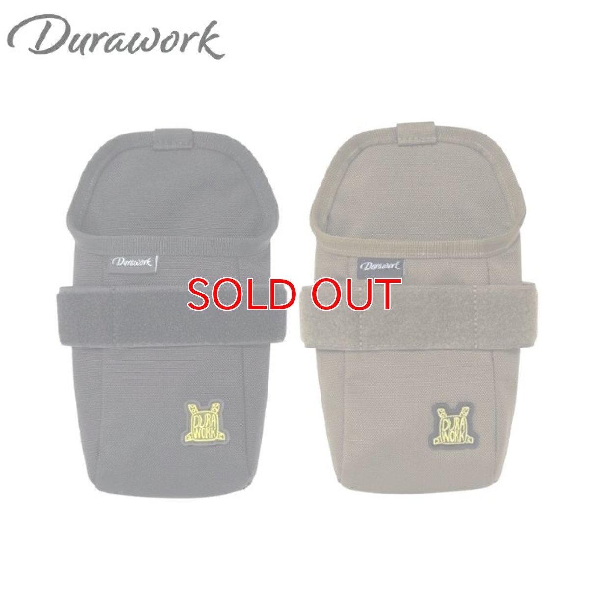 画像1: デュラワーク durawork コーデュラ CORDURA ミニクイックドロップポーチ 背面クリップ TOOKDAM mini ブラック ブラウン 413 (1)