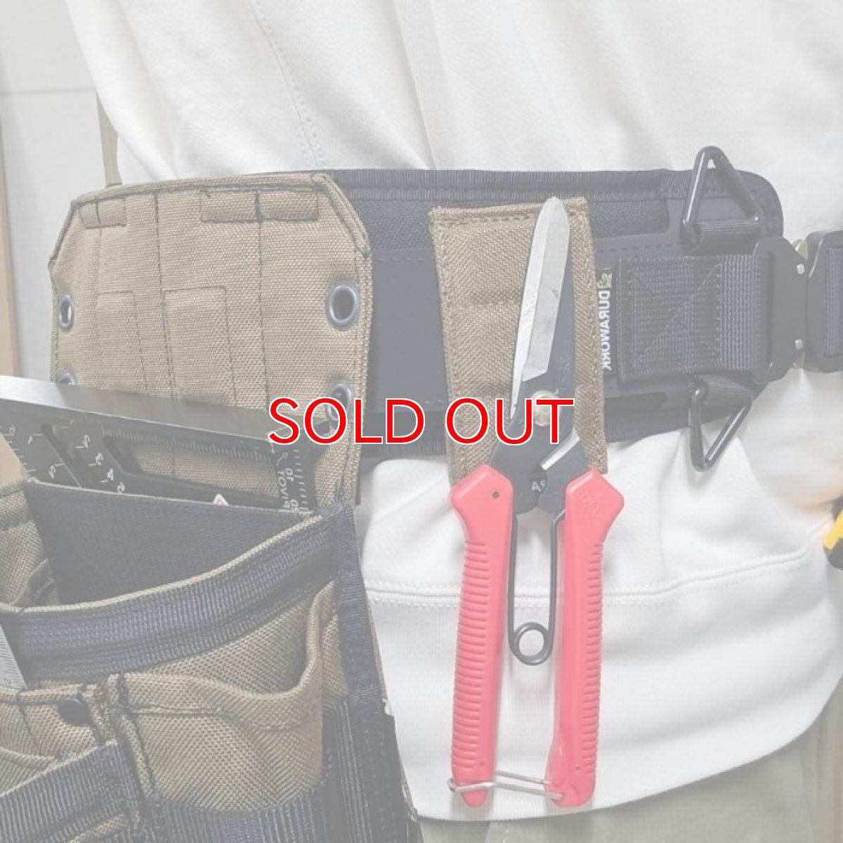 画像4: デュラワーク durawork コーデュラ CORDURA マグネットアッタチメント 3連 ブラック ブラウン 501ブラック (4)