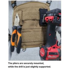 画像2: デュラワーク durawork コーデュラ CORDURA マグネットアッタチメント 3連 ブラック ブラウン 501ブラック (2)