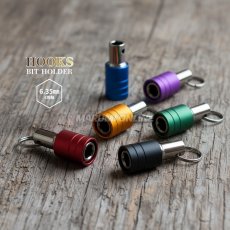 画像1: HOOKS フックス ビットホルダー 6.35mm 6角軸 クイックチャック マットカラー 【1個】 (1)