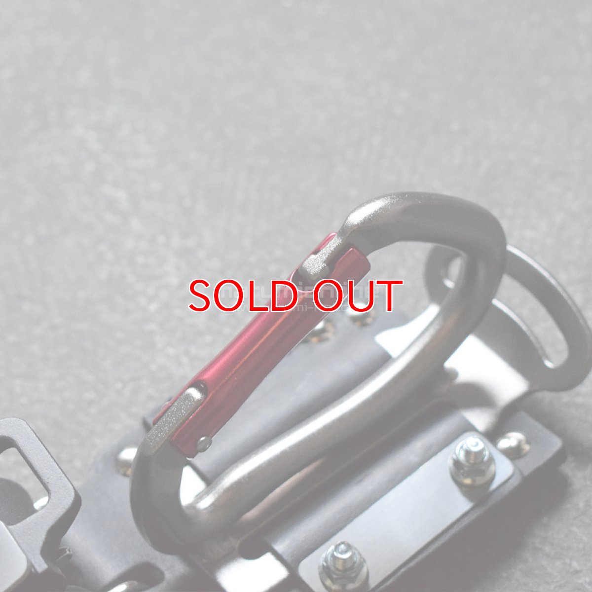 画像5: ニックス KNICKS チェーンタイプ金属セフ カラビナ ホルダーセット 【カラビナの色：ガンメタ×レッド】 (5)