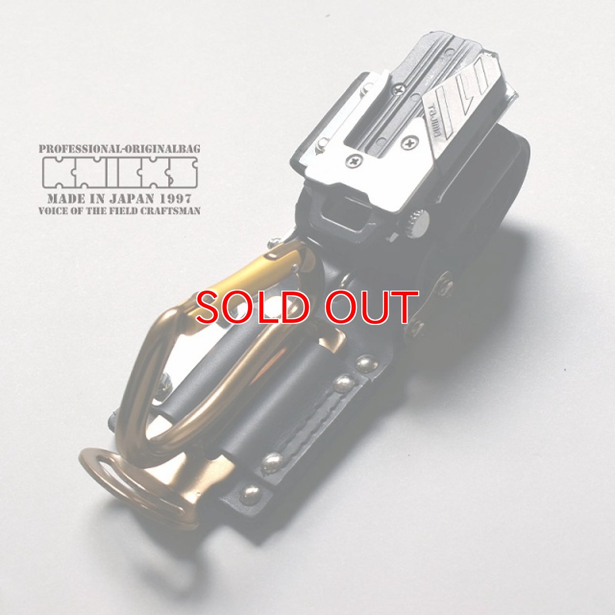 画像2: ニックス KNICKS チェーンタイプ金属セフ カラビナ ホルダーセット 【カラビナの色:ゴールド×イエロー】 (2)