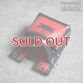 1点限り！ニックス ADV-201TB-R 鳶職向仕様　ガラス革2段腰袋 Amazon | ニックス 鳶職向仕様2WAYタイプアドバンガラス革2段腰