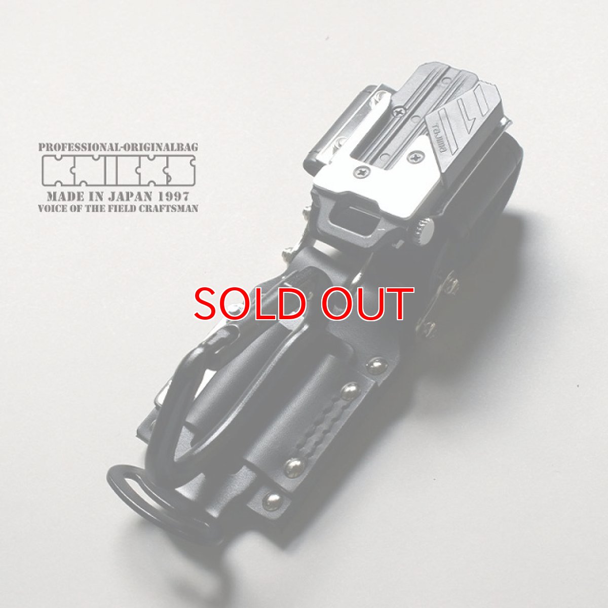 画像2: ニックス KNICKS チェーンタイプ金属セフ カラビナ ホルダーセット 【カラビナの色：艶消しブラック】 (2)