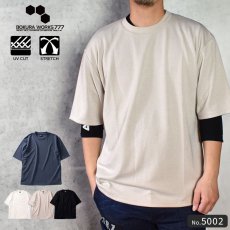 画像1: 2024SS ボクラワークス BOKURAWORKS ダブルフェイス オーバーサイズ 半袖Tシャツ ポケット付き (1)