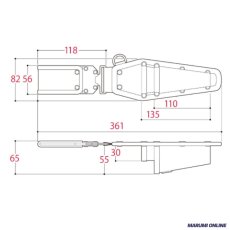 画像2: ロックス ツノダ（TSUNODA） 腰袋 腰道具 ワンタッチで外す・組み替える LOCX 着脱式ペンチ差し 2段 バックル付き LX-CP2B (2)