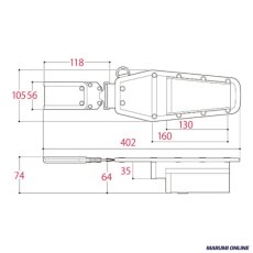 画像2: ロックス ツノダ（TSUNODA） 腰袋 腰道具 ワンタッチで外す・組み替える LOCX 着脱式圧着・ストリッパー差し 2段 バックル付き LX-TP2B (2)