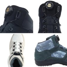 画像8: 作業靴 先芯 安全靴 ダイヤル ダイアル ミッドカット クッション性 消臭 抗菌 制菌 DIY セーフティシューズ 喜多 MG-5810 (8)