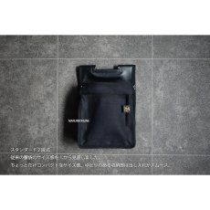 画像7: 鳶壱 tobiichi 帆布製腰袋　帆布製 2段腰袋 ネクスト Nxt-01 黒 ブラック 道具袋 工具袋 (7)