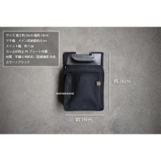 画像6: 鳶壱 tobiichi 帆布製腰袋　帆布製 2段腰袋 ネクスト Nxt-01 黒 ブラック 道具袋 工具袋 (6)