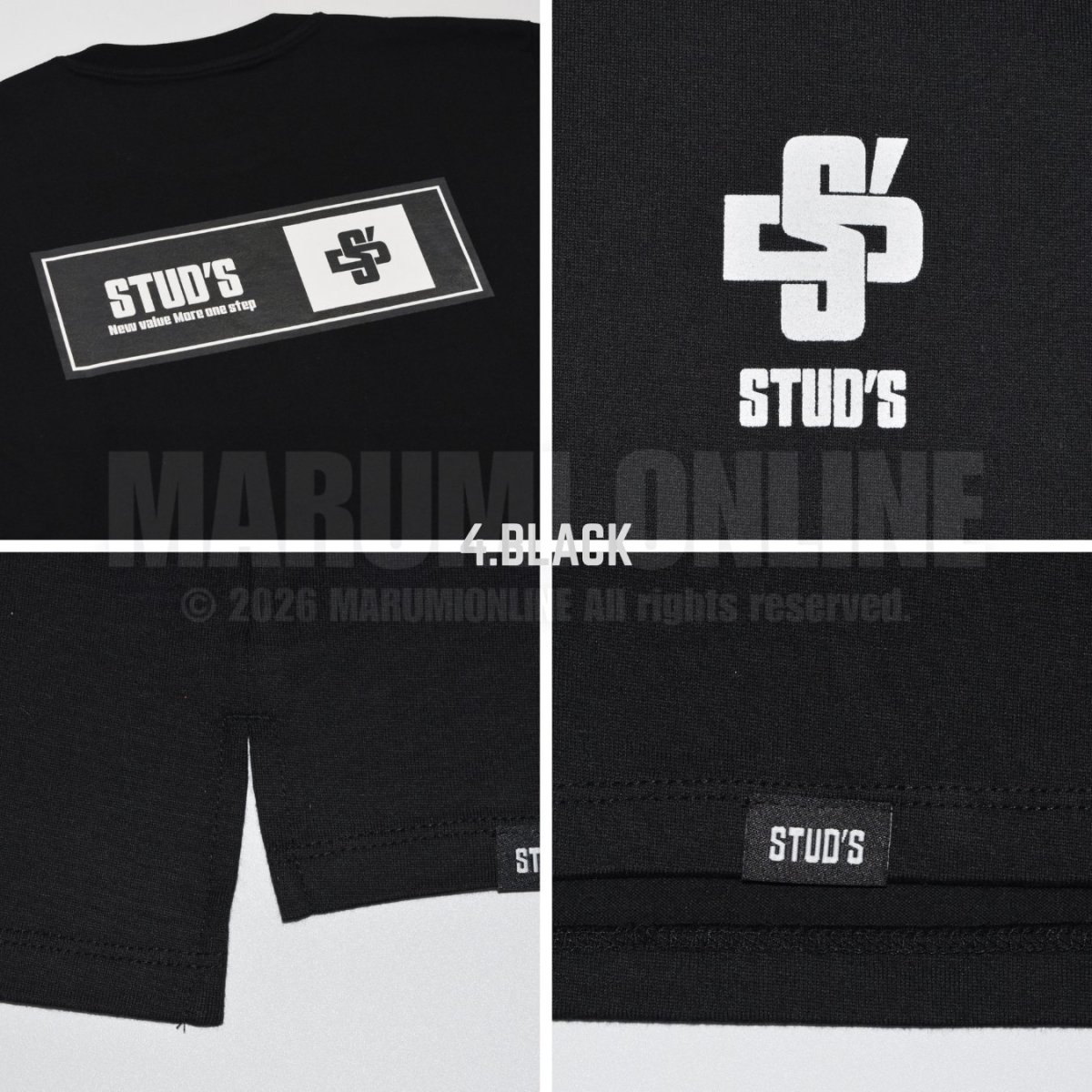 画像8: 【完全受注生産品】STUD'S×EMP「」Y （スタッズ×エンプティ） コラボ  半袖Tシャツ S1590-1 (8)