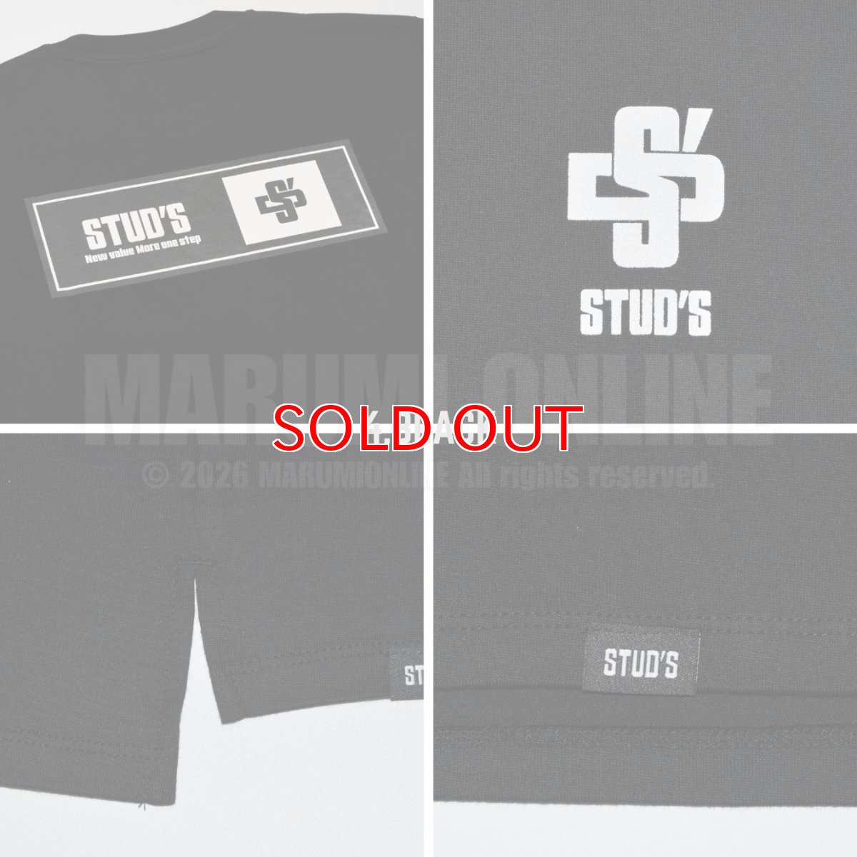 画像8: 【完全受注生産品】2026年モデル STUD'S×EMP「」Y （スタッズ×エンプティ） コラボ  半袖Tシャツ S1590-1 (8)