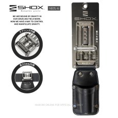 画像1: SHOX ショックス 腰道具 工具差し 腰袋 スプリング機構 牛本革 ターポリン素材 合成皮革 藤原産業 SHX-6 ハンマー差し (1)