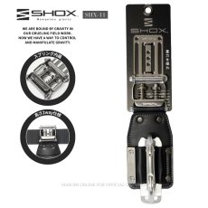 画像1: SHOX ショックス 腰道具 工具差し 腰袋 スプリング機構 牛本革 ターポリン素材 合成皮革 藤原産業 SHX-11 ツールフック (1)