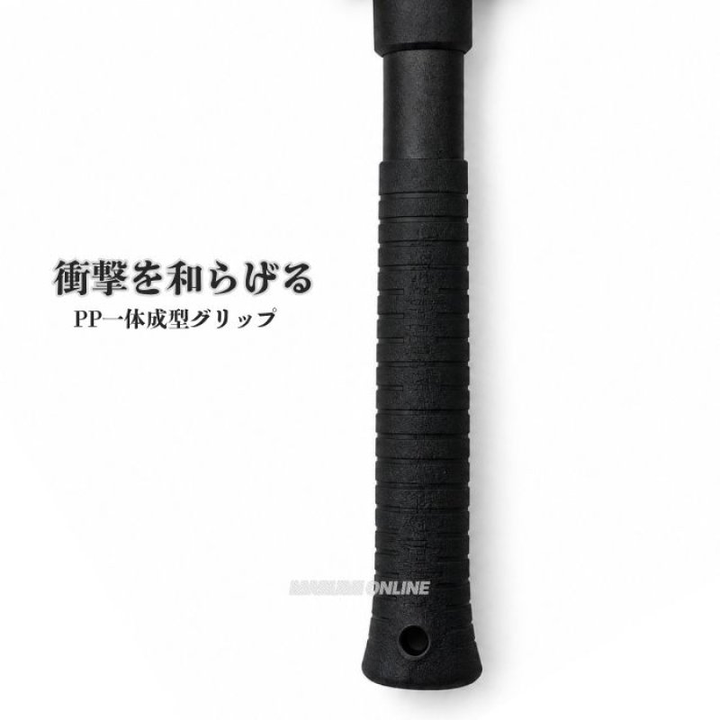 椿モデル 石頭ハンマー 0.85kg 頭シャックル付き ALL BLACK ブラック