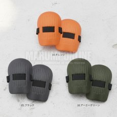 画像5: ひざ パット プロテクター 保護 DIY 作業 日曜大工 超軽量 50g 丈夫 硬質発砲ポリエチレン イーブンリバー TRN-1 オレンジ ブラック アーミーグリーン (5)
