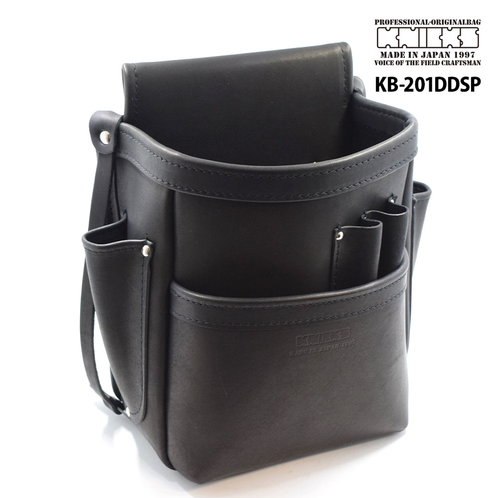 【KNICKS】ニックス KB-201DDSP グローブ革 コンピ革 2段腰袋 レザー腰袋