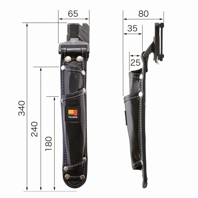 タジマ セフ着脱式工具差し 2本差しドライバー用 SFKSN-P2SD